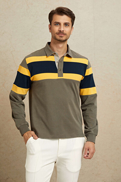 SMILE سويت شيرت سكوادرون أصفر