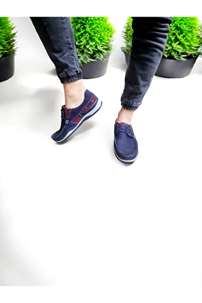 GokceKundura06 Чоловічі повсякденні ортопедичні черевики з шнурівкою з нубуку