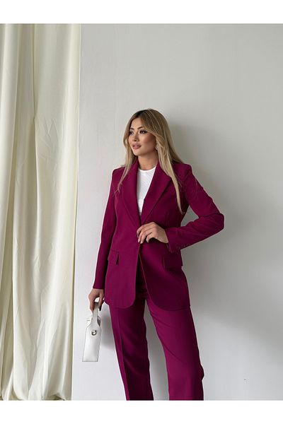VUNTAL Women's Blazer Classic Double Suit