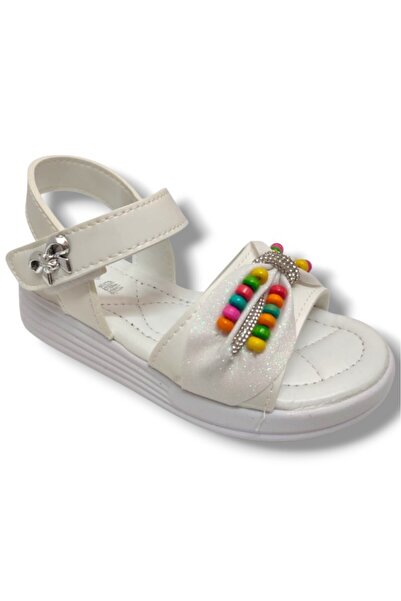 Butiqe 1809-25 Sandale anatomice pentru fete cu mărgele și pietre 31-35