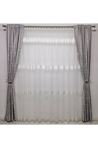OEM Light Gray Sand Curtain