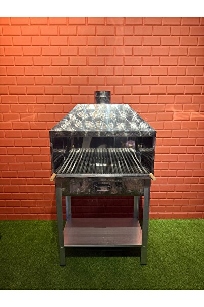 doğu DOĞU 70X40 DAVLUMBAZLI KROM PORTATİF 2MM OLUKLU IZGARALI MANGAL