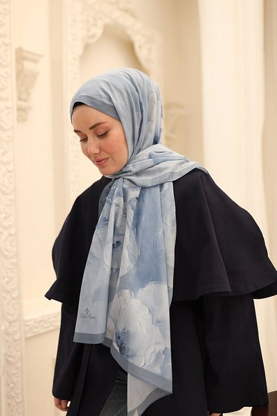Silk Home Şal Naria cu model Magnolia