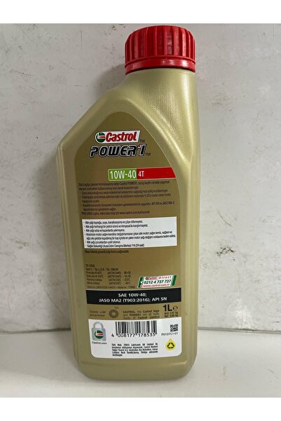 CASTROL Power 1 10w 40 4 t sentetik yag 1 lt
