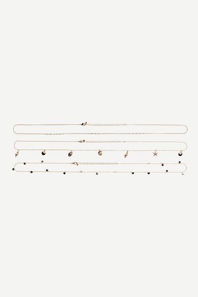 Bershka Necklace with sea pendants