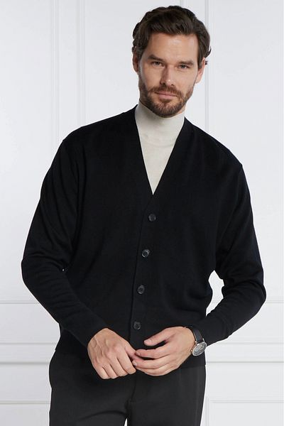 Calvin Klein Cardigan De lana MERINO CK K10K112260 Negru XL INTL