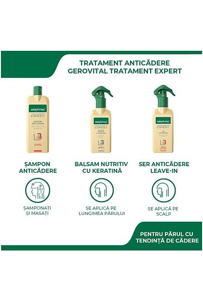GEROVITAL Pachet cadou Gerovital Tratament Expert: Sampon anticadere