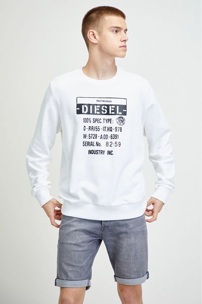 Diesel Hanorac barbati Diesel SEGR-S-GIRK Alb XL INTL