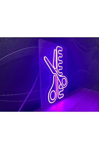 Disa Neon LED Duvar Dekoratif Aydınlatma -Berber, 15x30cm-