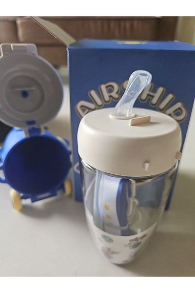 ACTIVEHOME - Children's Water Bottle Air Ship Space Vehicle Themed Water Bottle Daily