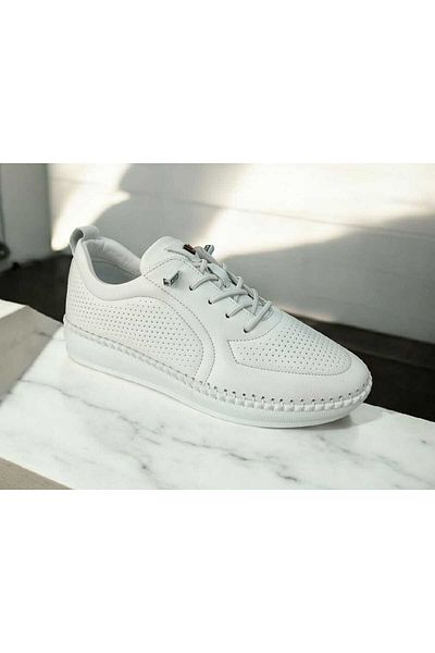 Voyager Women's Inner and Outer Genuine Leather Poly Sole Rubber Lace up Orthopedic Daily Shoes