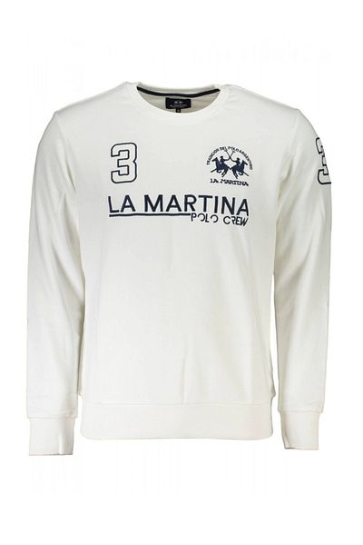 La Martina La Martina logo print sports sweatshirt White 3XL INTL