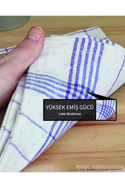 Genel Markalar 4 Adet 45x45cm Torşon Bez, Mutfak Havlusu, Beslenme Örtüsü, Pamuklu Mutfak Havlusu, Dimili Bez