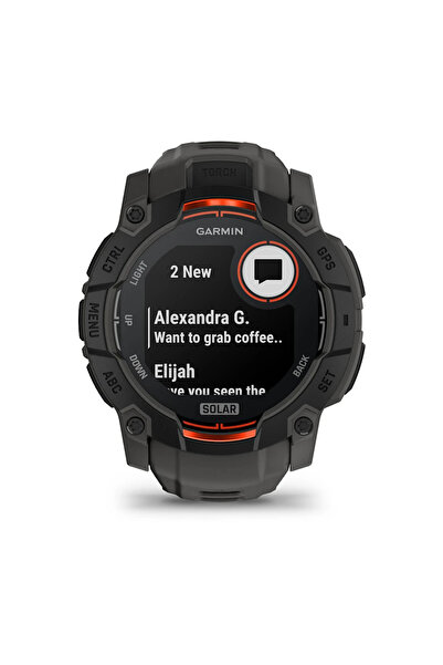 Garmin Instinct 3 – 50 mm, Solar Kömür Siyahı