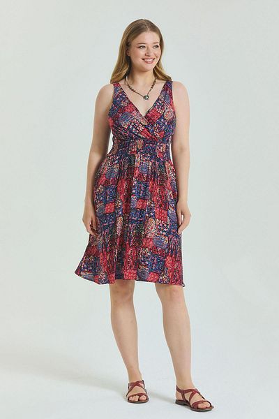 Los banditos V-Neck Robadan Large Size Dress
