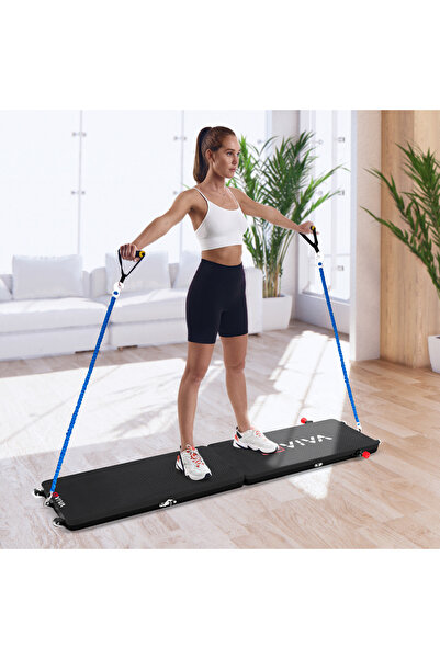 AsVIVA FB1 Çok Fonksiyonlu Egzersiz Aleti, Pilates Reformer, Direnç Bantlı, E...