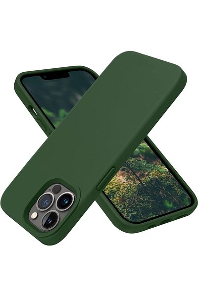 Generic Silicone Case Cover Compatible with iPhone 13 pro , Ultra Slim Fit with Full Body Protection