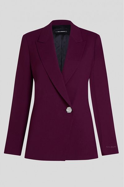 Karl Lagerfeld Blazer elegant Karl Lagerfeld buton sigil Phlox Violet S INTL