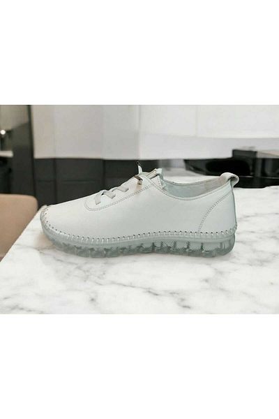 Voyager Women's Inner and Outer Genuine Leather Poly Sole Rubber Lace up Orthopedic Daily Shoes