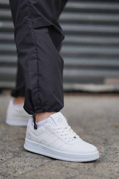 SOLAZER Pantofi sport albi pentru femei, pentru mers zilnic, 037