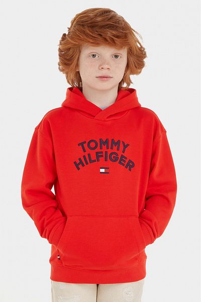 Tommy Hilfiger Hanorac baieti Tommy Hilfiger KB0KB08490 Rosu 140 CM