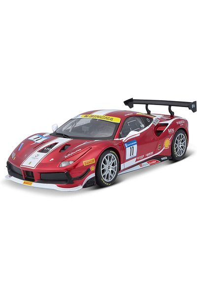 BBURAGO Ferrari Racing Model Kit-488 Challenge Formula Racing 2017 1:24 Scale 18-26582