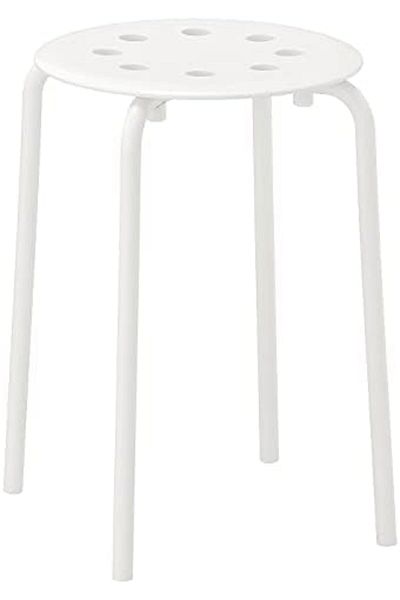 IKEA MARIUS White Stool – Durable, Space-Saving Design