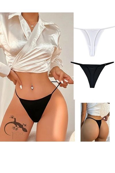 yokyokcollection String Thong Chiloți Damă Snur Elastic 2 Bucăți