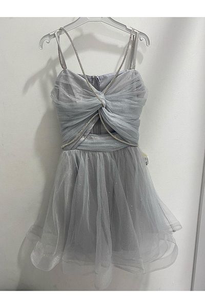 Erkut Girl's Evening Dress 10-15 Years Gray