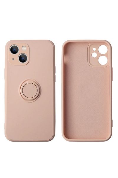 REDz Accessories Carcasă cu suport pentru inel, Venus, silicon, compatibilă cu iPhone 14, roz