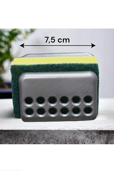Dore Voir Vacuum Plastic Sponge Holder - Gray