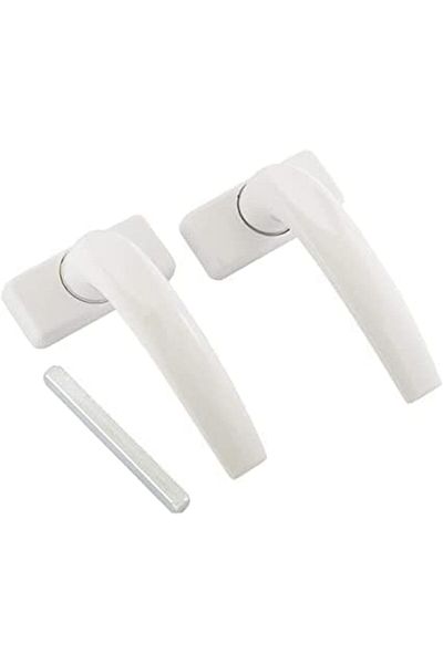 Generic 2 Pair Aluminum Door Handle - White Color