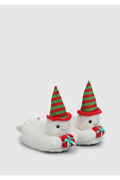 Twigy White Dalla Women's Slippers - Size 36/41 Animal