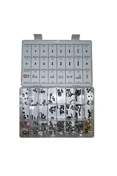 YATE10 290 Parça Full Set Laptop+pc Kasa Vida Takımı 24 Bölme Kutulu