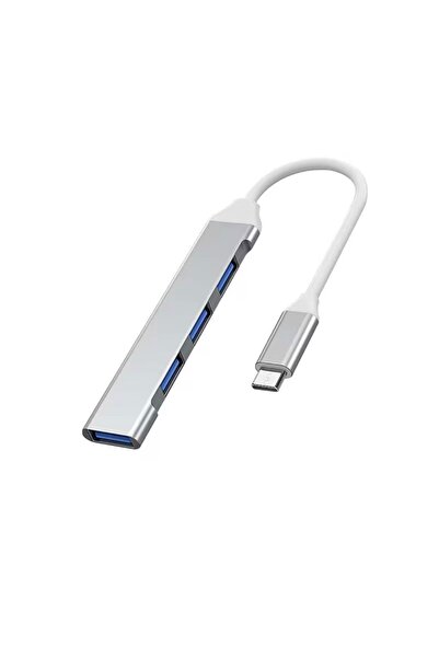 sonx Type-C USB Çoklayıcı Hub | 1x USB 3.0 + 3x USB 2.0 | Yüksek Hızlı Dönüşt...