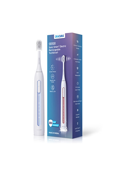 Oracura فرشاة أسنان كهربائية قابلة لإعادة الشحن Sb300 Sonic Smart® - أزرق