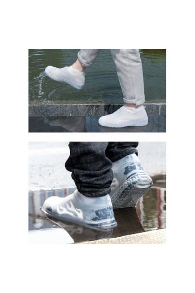 Otocub Silicone Shoe Cover Non-Slip Water Dirt Proof Size m White