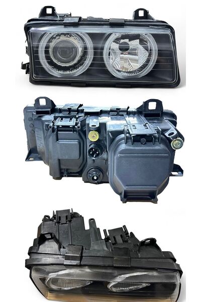 BİZİMPARÇA 63121393272.- BMW ÖN FAR SAG (KRISTAL SIYAH MERCEKLI) BMW E36 91>980