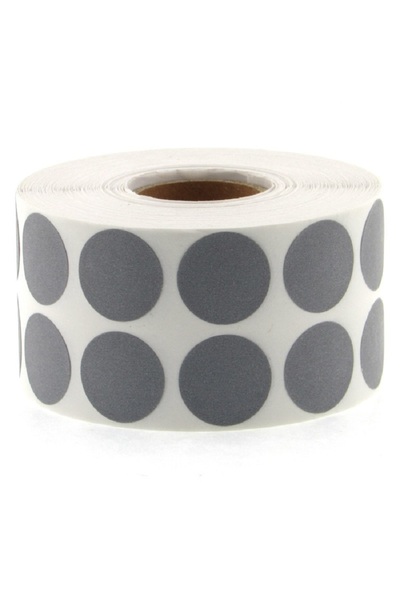 Tanex ملصق نقطة العلامات 20 مم (2500 قطعة من ملصقات النقاط الرمادية)