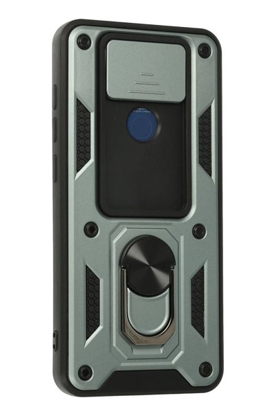New Face Xiaomi Redmi Note 9 Case with Pars Lens Ring Silicone - Green Svlrs