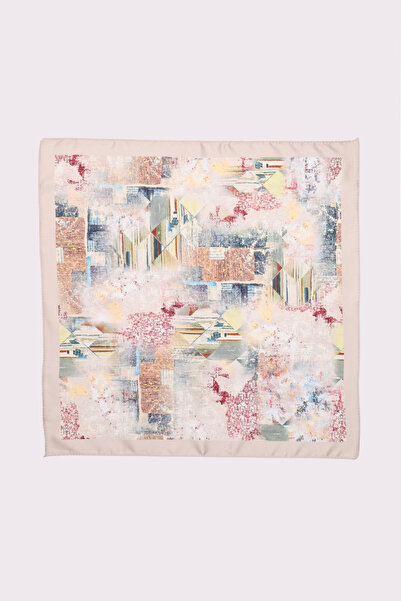 NOTHING Abstract Patterned Satin Scarf