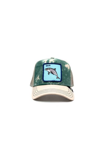 Goorin Bros Unisex Green Dolphin Patterned Hat Standard
