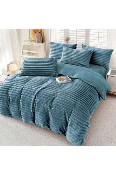 Pucioasa Cocolino Line bed linen, petrol blue