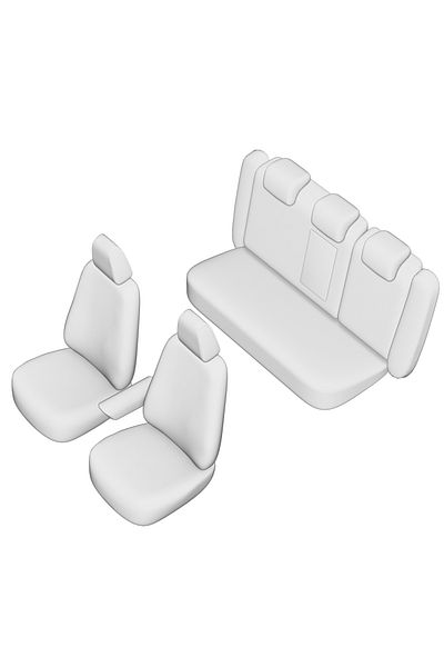 Umbrella SET HUSE SCAUN UMBRELLA PENTRU AUDI A-4 (B8) 2009-2016 (BANCHETA FRACTIONATA) CU TETIERE FATA STANDA