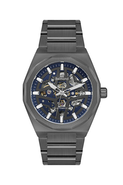 Belmond KNG1145.090 Siyah & Lacivert Çelik Kordon Erkek Kol Saati