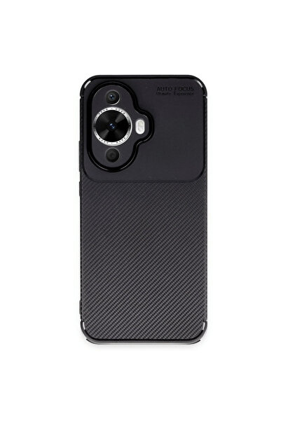 Gpack Huawei Nova 11 Kılıf Negro Karbon Kamera Korumalı Silikon Siyah