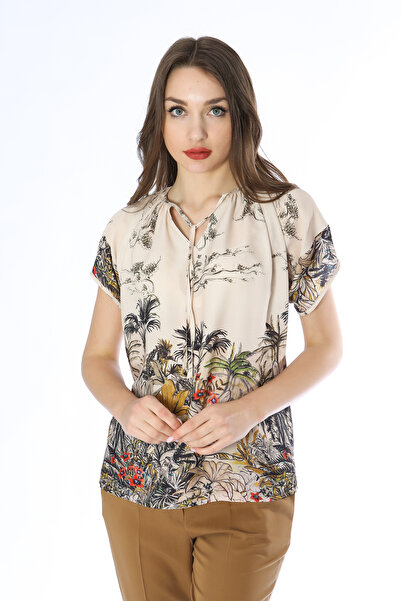 NEWİN BUTİK Yaka Detaylı Bluz