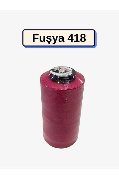 Yiğit Kumaş Fuchsia Sewing Thread Number 120 Polyester Code:418