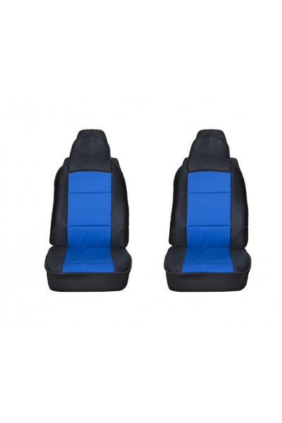 Umbrella Set 2 huse scaune auto pentru fata, material textil, negru cu albastru