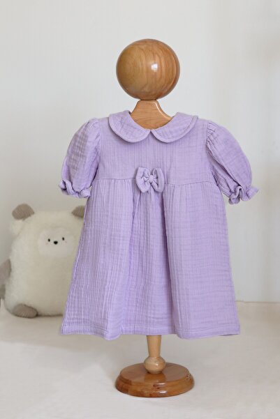 PAHTA 4 Layers Muslin Short Sleeve Summer Dress